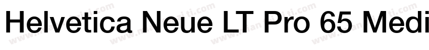 Helvetica Neue LT Pro 65 Medium字体转换